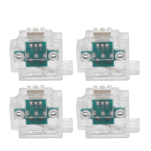 4 stücke 3D Drucker Filament Bruch Erkennung Modul Mit 1M Kabel Run-out Sensor Material Runout Detektor for CR10 3D Drucker(4pcs transparent) von Generisch