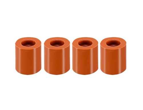 4 teile/satz 18 16mm Heißer Bett Nivellierung Spalte Silikon Solide Spacer Schwarz Plattform Leveler 3D Drucker Teile(Orange 18mm,5 Set) von Generisch