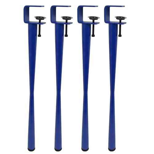4 x F-Typ-Tischbeine mit Klemme, 75 cm, blaue Möbelfüße für Heimwerker, Café, Schreibtisch, Ess- und Wohnzimmertische, kein Bohren, stabile Unterstützung für moderne Innenräume 4 x F-Typ-Tischbeine mit Klemme, 75 cm, blaue Möbelfüße für Heimwerker, Café, Schreibtisch, Ess- und Wohnzimmertische, kein Bohren, stabile Unterstützung für moderne Innenräume von Generisch