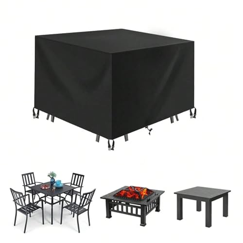 420D wasserdichte Gartenmöbel Abdeckung - UV-beständiger Sofa-/Lounge-Schutz - Reißfest Winddicht 170x80x90cm - Outdoor Sitzgruppe Abdeckung Schwerlast Schutz von Generisch