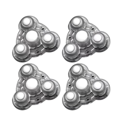4Pcs Edelstahl Selbstklebende Universal Rad Möbel Rollen Räder(Transparent Nylon) von Generisch
