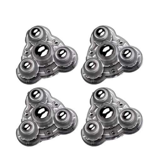 4Pcs Edelstahl Selbstklebende Universal Rad Möbel Rollen Räder(Transparent Steel) von Generisch
