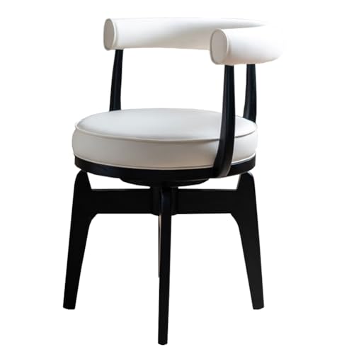 4er Set Drehstuhl Esszimmerstühle mit Armlehnen Ergonomische Rückenlehne für bequemes Sitzen in Esszimmer, Lounge, Büro & Schminktisch von Generisch