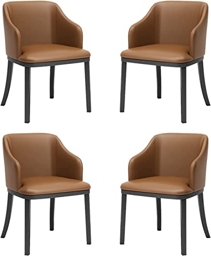 4er Set Esszimmerstühle Gepolstert Moderne Leder Weiche Seitenstühle mit hoher Rückenlehne Gepolstertes Design für bequemes Sitzen in Wohnzimmer und Küche 4er Set Esszimmerstühle Gepolstert Moderne Leder Weiche Seitenstühle mit hoher Rückenlehne Gepolstertes Design für bequemes Sitzen in Wohnzimmer und Küche von Generisch