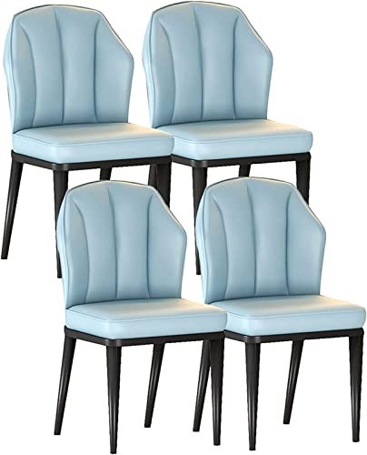 4er Set Esszimmerstühle Polsterstuhl mit Rückenlehne und Metallbeinen für Wohnzimmer, Schlafzimmer und Empfangsbereich von Generisch