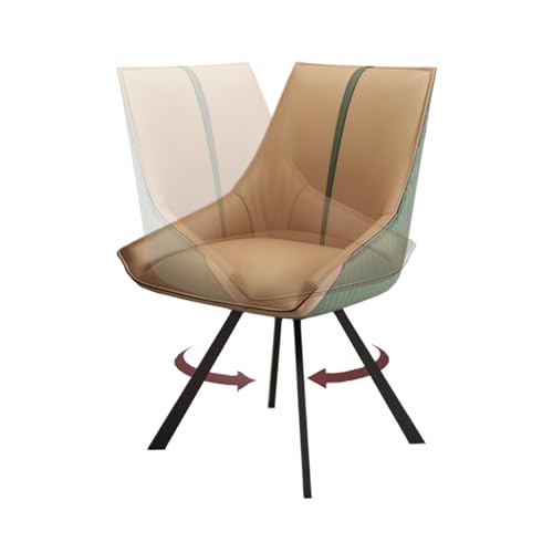 4er Set Moderne 360° Drehstuhl Esszimmerstühle Kunstleder Polsterung gewellte Rückenlehne Anti-Katzen Krallen hohe Rückenlehne Metallrahmen Khaki Stilvolle Küche & Esszimmer Möbel 4er Set Moderne 360° Drehstuhl Esszimmerstühle Kunstleder Polsterung gewellte Rückenlehne Anti-Katzen Krallen hohe Rückenlehne Metallrahmen Khaki Stilvolle Küche & Esszimmer Möbel von Generisch