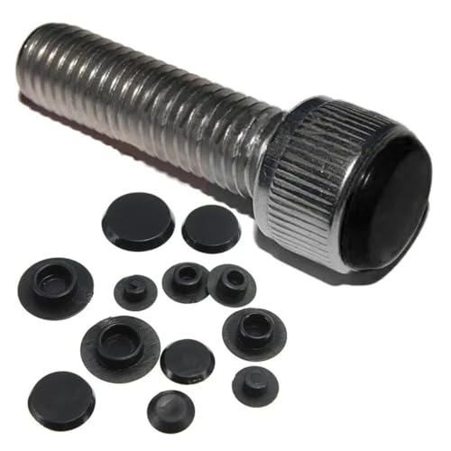 5/10/20/50 Stück Schutzkappen for Schrauben Innensechskant Inbusschraube Schraube Mutter Sechskantkopf Abdeckkappe Schutz M4-M12 Schwarz(50pcs,M12 Black) von Generisch