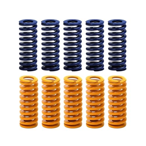 5/10 PCS 8 * 20mm 3D Printer Motherboard Compression Springs Light Load HeatBed Spring Bottom Connect Leveling(Yellow,10PCS Spring) von Generisch