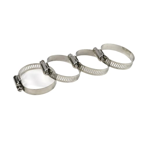 5/10 Stück Rohrschellen, Edelstahl-Schlauchschellen, Durchmesser 8 mm ~ 120 mm, Auto-Kraftstoffschlauch-Rohrschellen, Schneckenantrieb, langlebiger Clip, festes Werkzeug(10-16mm x 10pcs) von Generisch