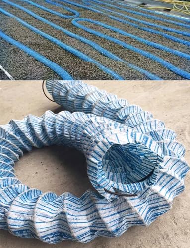 5,9 Zoll perforiertes französisches Abflussrohr – gewellte, erweiterbare, flexible Drainage | Verhindert Verstopfungen im Garten, Hof(1400cm/45.9ft) von Generisch