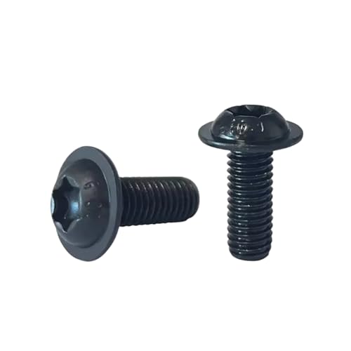 5-10 Stück M5 M6 M8 G10.9 Stahl schwarz Sechskantschrauben mit Unterlegscheibe Ringschrauben(X 10mm,M8 5PCS) von Generisch