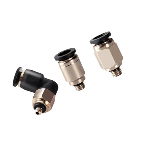 5 STÜCKE 3mm 4mm 5mm 6mm M3 M4 M5 M6 1/8 "Außengewinde Schlauch Rohr One Touch Air Pneumatische Rohrverschraubung Push-In Schnellverbinder(5-01,PL) von Generisch