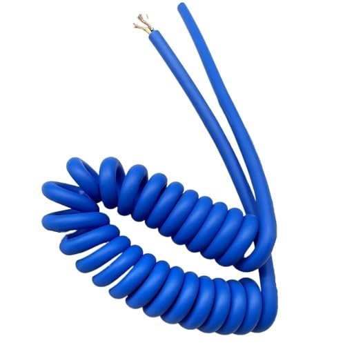 5-adriges Slingshot-Kabel-Plug-in, Zugfeder for mechanische DIY-Tastaturen, Spiral-Schnellladedatenkabel, PU-Spiralkabel for verbesserte Haltbarkeit(2pcs yellow) von Generisch