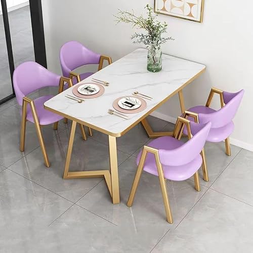 5-teilige Essgruppe mit gepolsterten Stühlen, modernes kompaktes Design für kleine Räume 5-teilige Essgruppe mit gepolsterten Stühlen, modernes kompaktes Design für kleine Räume von Generisch