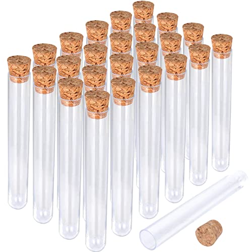 50 Stück Teströhrchen Kunststoff mit Korken 16 ml Reagenzglas mit Korken 16 x 100 mm Kunststoff-transparente Teströhrchen für Blumen-Gast-Geschenk-Hochzeitsdekoration 50 Stück Teströhrchen Kunststoff mit Korken 16 ml Reagenzglas mit Korken 16 x 100 mm Kunststoff-transparente Teströhrchen für Blumen-Gast-Geschenk-Hochzeitsdekoration von Generisch