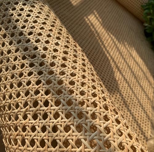 Wiener Geflecht, Rattan Gurtband Natürliches, Wiener Geflecht Meterware,55x200cm Rattan Geflecht Reparaturset Für Rattanmöbel Lampenschirm Rattan Stuhl Kommode Schranktüren Deko Korb Sideboard DIY von Generisch