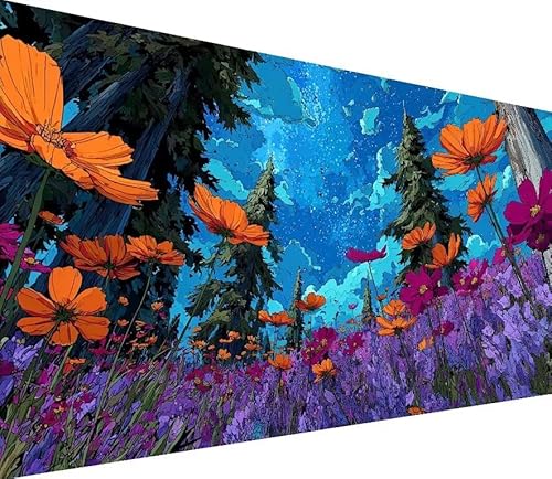 5D Diamond Painting Erwachsene Blume Diamond Painting Baum DIY 5D Voller (Eckige) Diamant Art Anfänger Basteln Set, Stickerei Kreuzstich Malerei für Wand Deko, Geschsenk für Mädchen 80x160cm 2-BR32 von Generisch