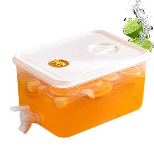 5L Getränkespender Mit Zapfhahn, Kühlschrank Wasserspender Mit Filter Und Deckel, Große Kapazität Limonadenspender Saftspender Wasserspender Für Partygetränke, Saft, Eistee, Limonade, Kaltgebrüh von Generisch