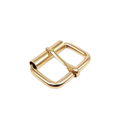 5PCS Leather Hand Bag Backpack Strap Belt D Ring Rectangle Tri-glide Adjust Roller Pin Buckle Slider Clasp Trigger Hook(Light gold pin,Inner wide 13mm) von Generisch