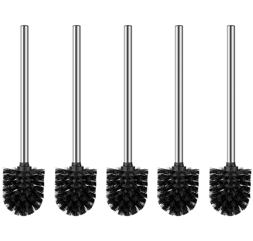 Generisch 5er Set Klobürsten schwarz - WC Bürsten mit 8cm Durchmesser - Toilettenbürste mit Edelstahlgriff - Klobürsten in elegantem und edlem Design - Abnehmbare Bürstenköpfe Generisch 5er Set Klobürsten schwarz - WC Bürsten mit 8cm Durchmesser - Toilettenbürste mit Edelstahlgriff - Klobürsten in elegantem und edlem Design - Abnehmbare Bürstenköpfe von Generisch