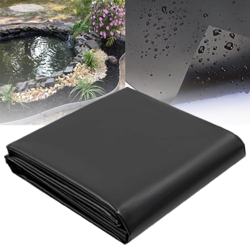 6 Teichfolie 16.5x29.5FT 23x33FT 29.5x39FT - HDPE-Membran für Aquakultur, Wasserfälle und Baustellenfolie (Größe: 11x13m) von Generisch