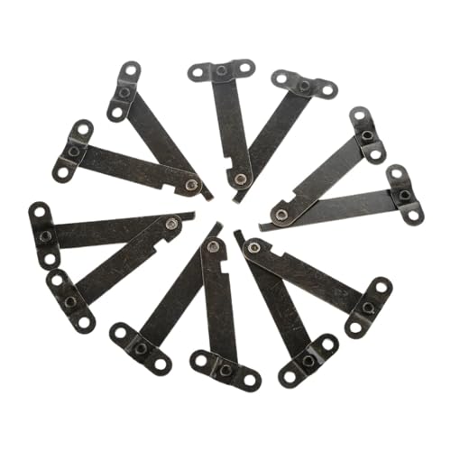 6 stücke Antike Messing Möbel Hardware Abdeckung Platte Unterstützung Scharniere for Box Vitrine Tür Küche Schrank Scharniere 6 stücke Antike Messing Möbel Hardware Abdeckung Platte Unterstützung Scharniere for Box Vitrine Tür Küche Schrank Scharniere von Generisch