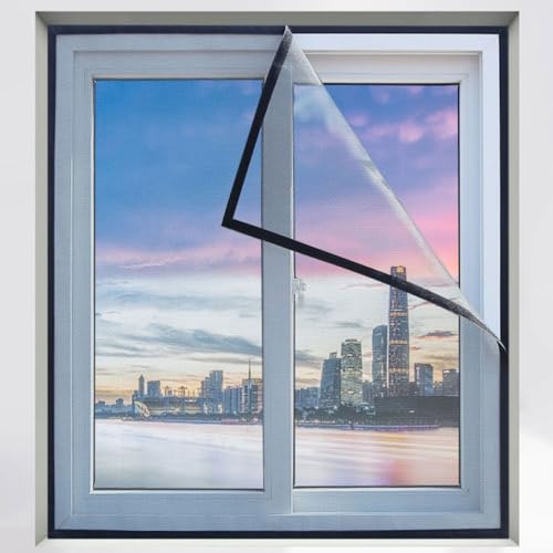 60 x 100 cm, Fliegengitter für Fenster, Insektennetze, mit selbstklebenden Bändern von Generisch