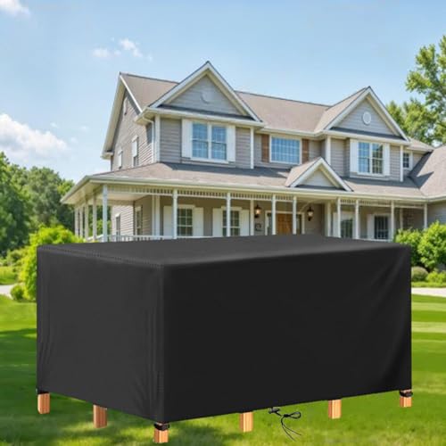 600D Oxford Gartentischabdeckung, wasserdichter Outdoor-Möbelschutz für Terrassentische und Stühle, 390 x 140 x 95 cm, robuste Tischdecke, langlebig, wetterfest 600D Oxford Gartentischabdeckung, wasserdichter Outdoor-Möbelschutz für Terrassentische und Stühle, 390 x 140 x 95 cm, robuste Tischdecke, langlebig, wetterfest von Generisch