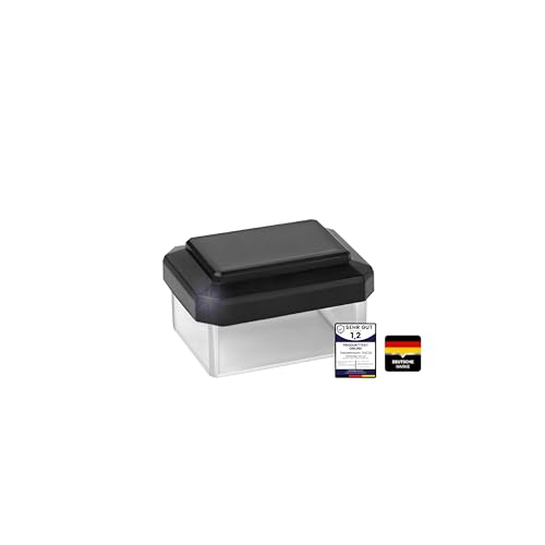 6040 Solar Zaunleuchte LED - Zaun Beleuchtung | Zaun Solarleuchten | Solarleuchten für Stabmattenzaun - Doppelstabmattenzaun Beleuchtung von Generisch