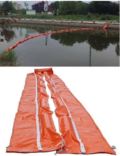 65,6 Fuß lange PVC-Ölsperre, 17,7 Zoll Tiefgang – for Marine, Docks, Teiche, Ölunfallbekämpfung in Seen und Flüssen 65,6 Fuß lange PVC-Ölsperre, 17,7 Zoll Tiefgang – for Marine, Docks, Teiche, Ölunfallbekämpfung in Seen und Flüssen von Generisch