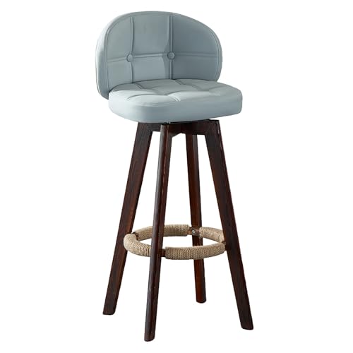 71,1 cm Thekenhöhe Barhocker, Drehstuhl aus Kunstleder, Esszimmerstuhl, Hocker mit gepolsterter Sitzfläche und Rückenlehne, Bauernhaus-Barstuhl für Kücheninsel, Hausbar, Kneipe von Generisch