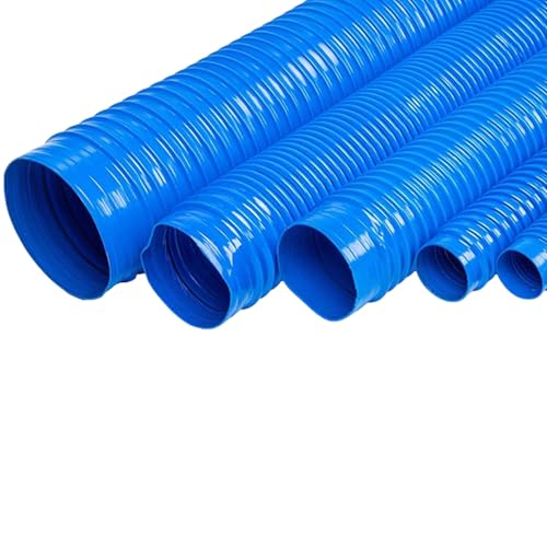 78,7 Zoll Rohrleitungsschlauch, flexibles PVC-Rohr, flexibles Abluftrohr for Belüftung │ Wäschetrockner, Dunstabzugshaube, Abluft(12cm) von Generisch
