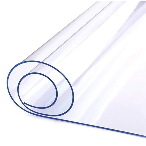 8 mm dicke, transparente PVC-Tischdecke, Schutz, wasserdicht, abwischbar, Kunststoff-Tischdecke für Esstische und Schreibtische, strapazierfähig, leicht zu reinigen, 100 x 110 cm, kristalltransparent 8 mm dicke, transparente PVC-Tischdecke, Schutz, wasserdicht, abwischbar, Kunststoff-Tischdecke für Esstische und Schreibtische, strapazierfähig, leicht zu reinigen, 100 x 110 cm, kristalltransparent von Generisch