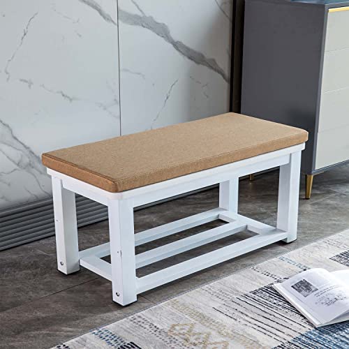 80 x 40 x 3 cm Outdoor-Kissen, dicker Schaumstoff, abnehmbar, rutschfest, für Terrasse, Garten, Schaukel, Innenbereich, braunes Möbelkissen, bequemes Sitzkissen von Generisch