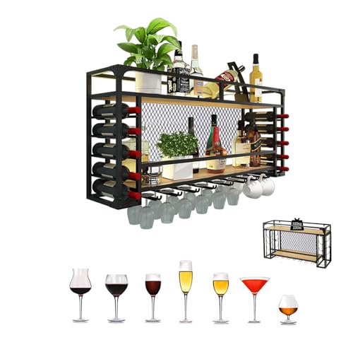 85 cm LED-Decken-Weinregal – Wandmontierter Metall-Flaschenhalter & schwebendes Regal mit Stielglas-Aufhänger – 2-in-1-Design, einfache Installation für Zuhause, Bar, Café und Küchendekoration 85 cm LED-Decken-Weinregal – Wandmontierter Metall-Flaschenhalter & schwebendes Regal mit Stielglas-Aufhänger – 2-in-1-Design, einfache Installation für Zuhause, Bar, Café und Küchendekoration von Generisch