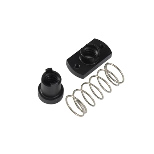 8mm 4mm 2mm Bleischraube Trapezförmige Spielmutter Kompatibel mit CNC- oder 3D-Drucker-Ersatzteilen(Pom round 2mm,4pcs) von Generisch