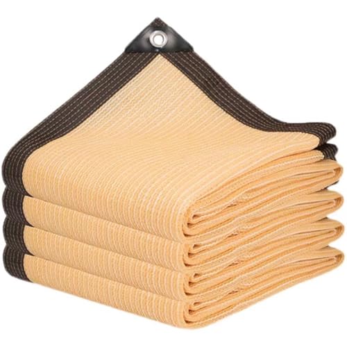 90％ Beige Sonnensegel Garten Schattiernetz, Outdoor Gewächshaus Sonnenschutz Für Terrasse Pflanzen HüHnerstall, Winddicht Wasserdurchlässig(2x4m) von Generisch