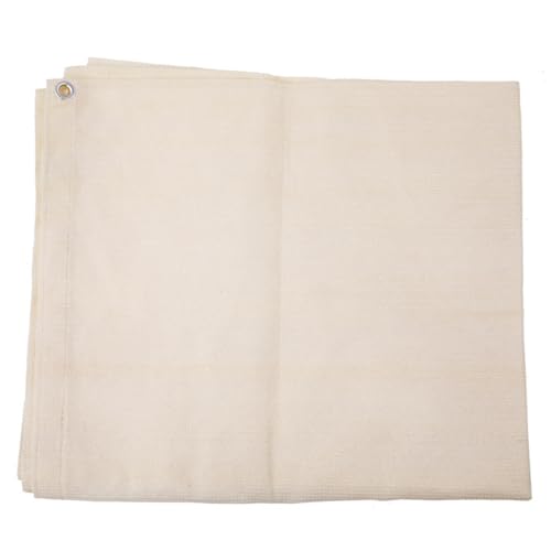 90% Milchig Weiß Schattennetz Schattierungsnetz, Sonnensegel mit Ösen, 2m 3.0m 4m 5m 6m 7m 8m 9m 10m 12m Luftdurchlässiger Schattiernetz für Garten, Gewächshaus, Blumen, Pflanzen(2x8m) von Generisch