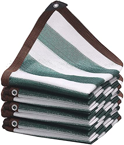 90 % Schattennetz, Sonnenschutz, für Garten, Terrasse und Terrasse, UV-Schutz, mit Schnalle, 3 x 6 m, Sichtschutz für den Außenbereich, Dunkelgrün/Weiß von Generisch