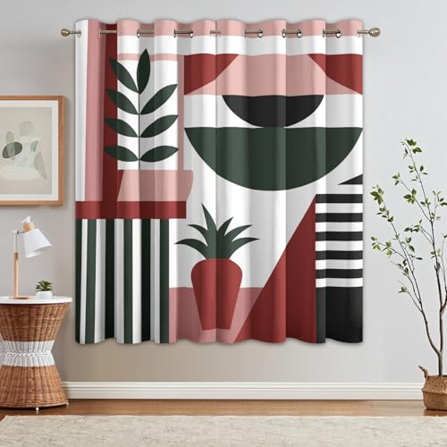95% Blickdichte Vorhänge Abstrakt Blumen, Thermo Verdunklungsvorhänge mit Ösen, Modern Geometrisch Blumenmuster Fenster Gardinen Wohnzimmer Schlafzimmer Deko, 2er Set H 137 x B 117 - O314 95% Blickdichte Vorhänge Abstrakt Blumen, Thermo Verdunklungsvorhänge mit Ösen, Modern Geometrisch Blumenmuster Fenster Gardinen Wohnzimmer Schlafzimmer Deko, 2er Set H 137 x B 117 - O314 von Generisch