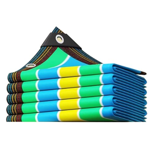 97％ Schattiernetz Windschutz, 2x2m 3x5m 4x6m 5x5m 6x8m 8x10m Sonnensegel Mit Ösen Leicht Und Haltbarkeit Schattennetz Für Gärten, Gewächshäuser Dächer Schwimmbäder(1.5x7.5 M) von Generisch