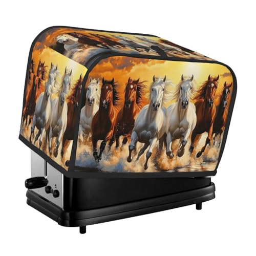 A Herd Of Horses Were Running In The River Printed Toaster Cover 2 Slice Kitchen Small Appliance Dust Cover Dust And Fingerprint Protection A Herd Of Horses Were Running In The River Printed Toaster Cover 2 Slice Kitchen Small Appliance Dust Cover Dust And Fingerprint Protection von Generisch