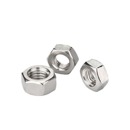 A2-70 304 Edelstahl Sechskantmutter M5 M6 M8 M10 M12 M14 M16 M18 M20 M22 M24(20pcs M5) von Generisch