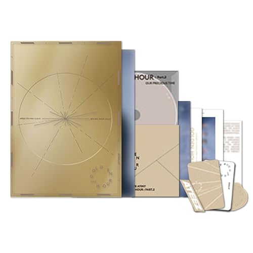 ATEEZ - 11th Mini Album [GOLDEN HOUR : Part.2] (FOR Ver.) Photobook + Logo Sticker + Ornament + Photocard + Disc + Textcard + Postcard + Folded Poster + 2 Pin Badges + 4 Extra Photocards von Generisch