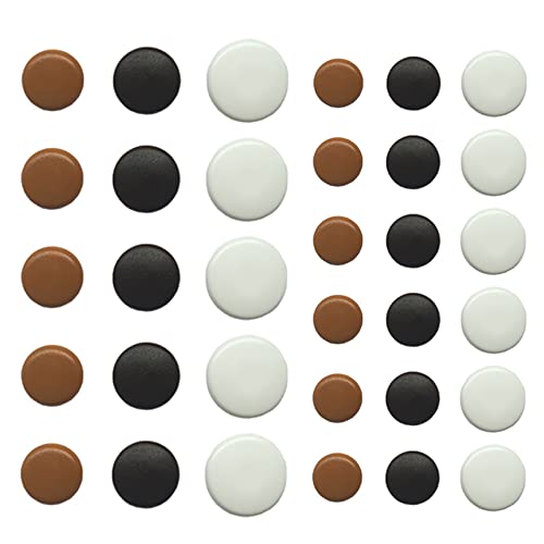 Abdeckkappen mit Stift - Zierkappe Blindkappe (2,5 x 12 mm, Hellbraun (RAL 8001), 10) von Generisch