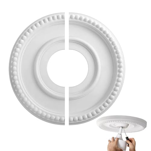 Abdeckung für Deckenloch, versenkte Lampenabdeckung, runde Platte Außendurchmesser 31,5 cm innen 9,9 cm für Haus Schule Decke von Generisch