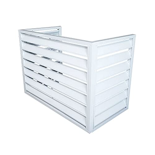 Abdeckung für Klimaanlagen im Freien, robustes Aluminium, wetterfester Schutz für Wechselstromgeräte, ideal für Zauninstallationen, langlebiges & robustes Design, Allwetterabschirmung von Generisch
