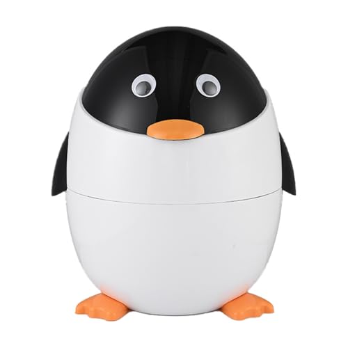 Abfallkorb - Penguin -Abfallkorb - süßer Badezimmermüll, Schwangermüllbehälter | Wiederverwendbares Schlafzimmerbehälter mit Deckel, dekorative Kinderzimmerabwastkorb, kompakter Desktop -Organizer Abfallkorb - Penguin -Abfallkorb - süßer Badezimmermüll, Schwangermüllbehälter | Wiederverwendbares Schlafzimmerbehälter mit Deckel, dekorative Kinderzimmerabwastkorb, kompakter Desktop -Organizer von Generisch