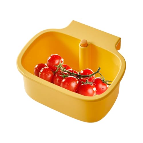 Abflusskorb für die Küchenspüle, einziehbares Abflusssieb, 18,5 x 16 x 9 cm, Mehrzweck- -Abtropfregal und Wasserhahn-Aufbewahrungshalter zum Kochen, Trocknen von Obstgerichten von Generisch