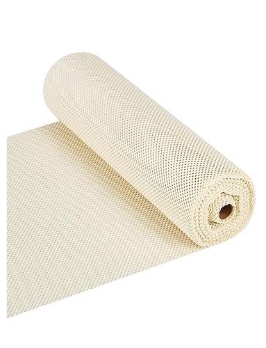 Abflussmatte aus Netzmaterial for Supermärkte – rutschfeste Boden- und Thekenschutzunterlage, wasserabweisend, leicht zu reinigen(Beige,1.2x10 Meters) von Generisch